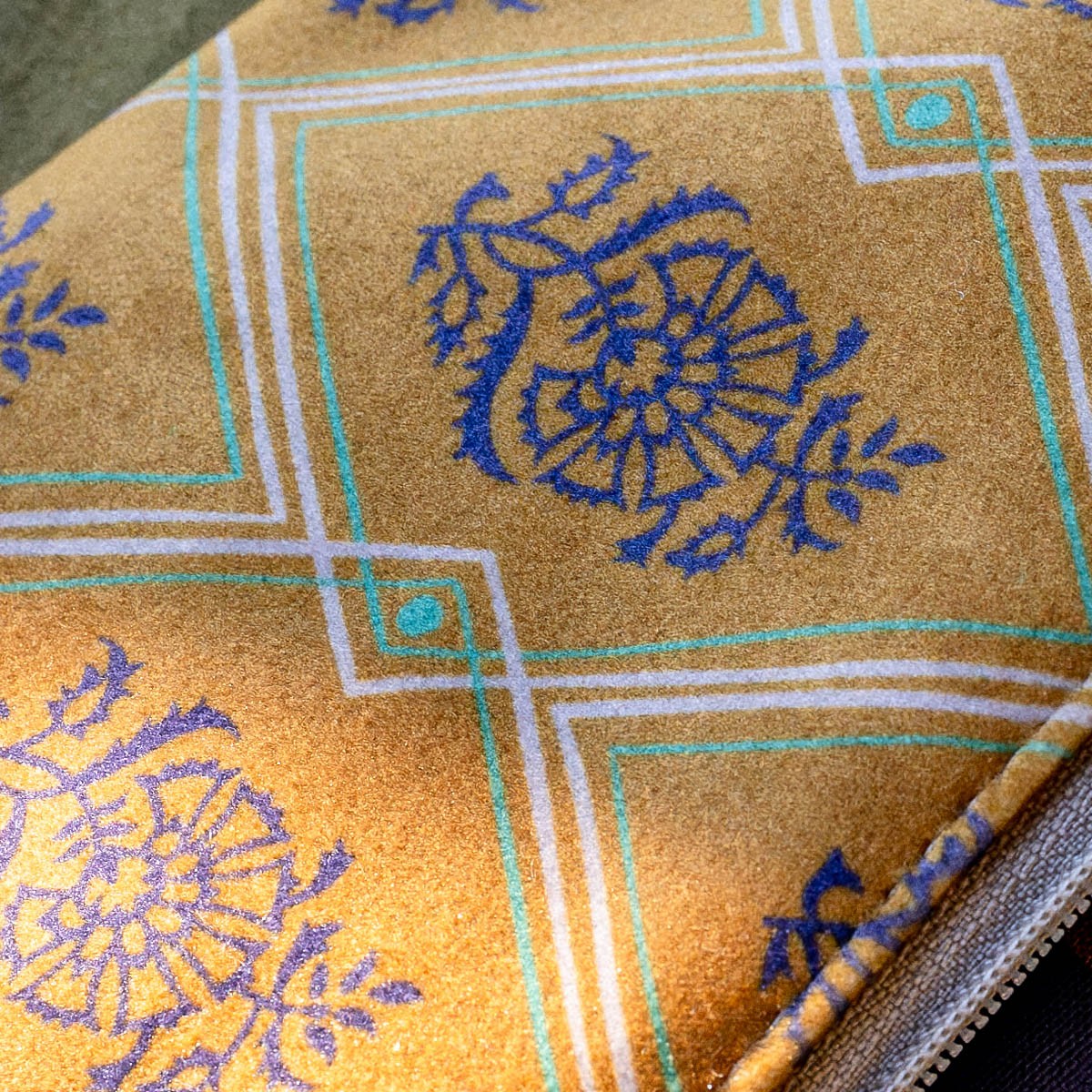 Porte-Monnaie Velours Hindi Doré