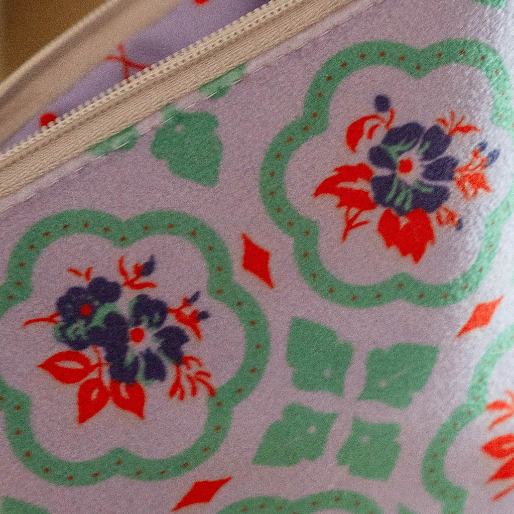 Porte-Monnaie Velours Mona Lila