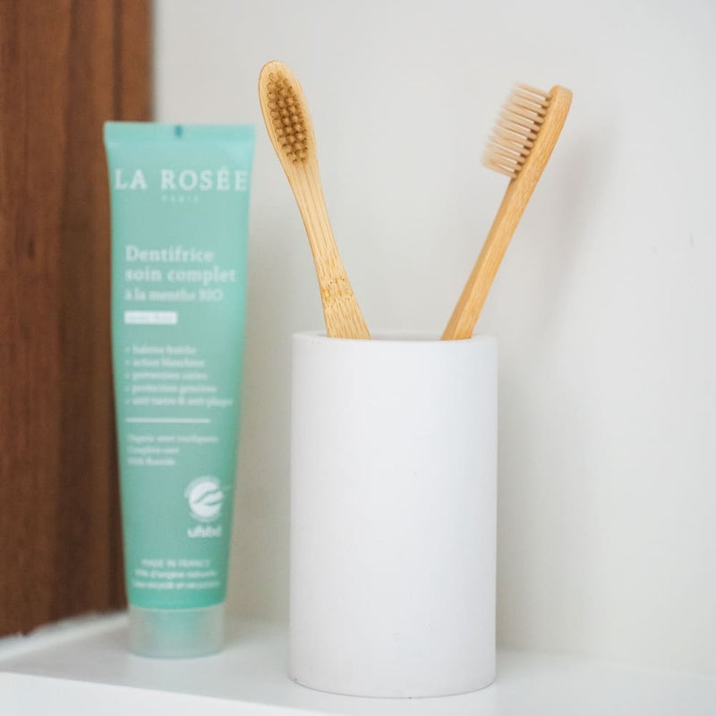 Porte Brosses À Dents En Pierre De Diatomite - 2 Coloris