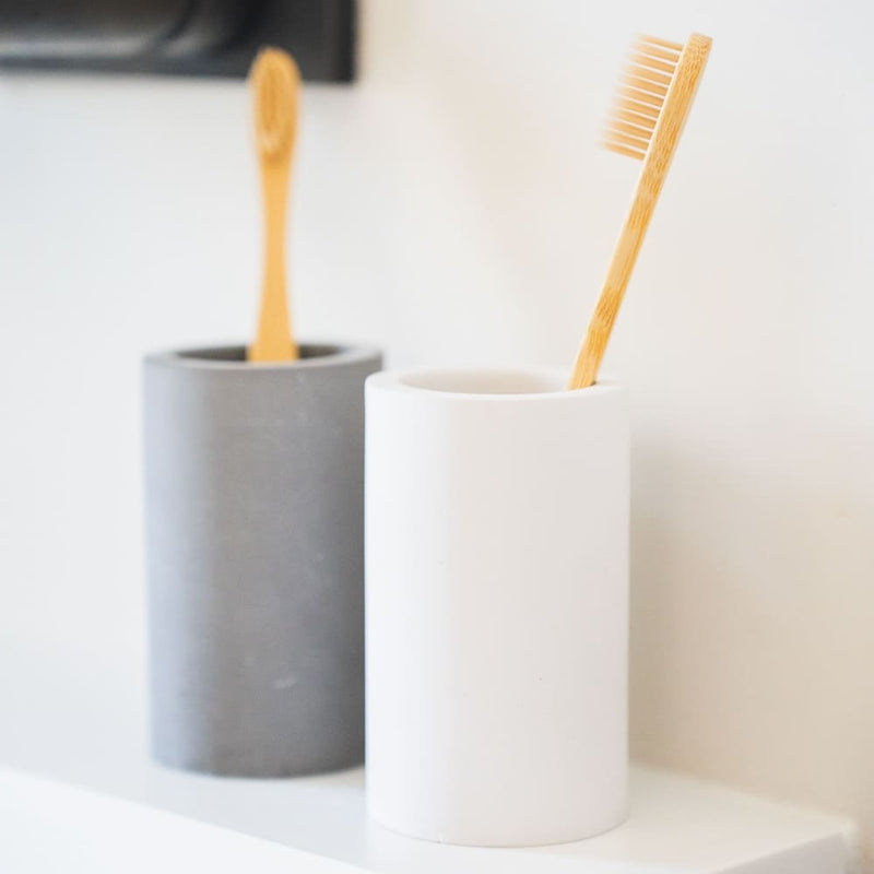 Porte Brosses À Dents En Pierre De Diatomite - 2 Coloris