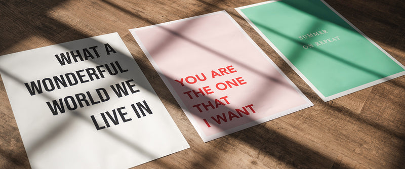 XL Text Poster