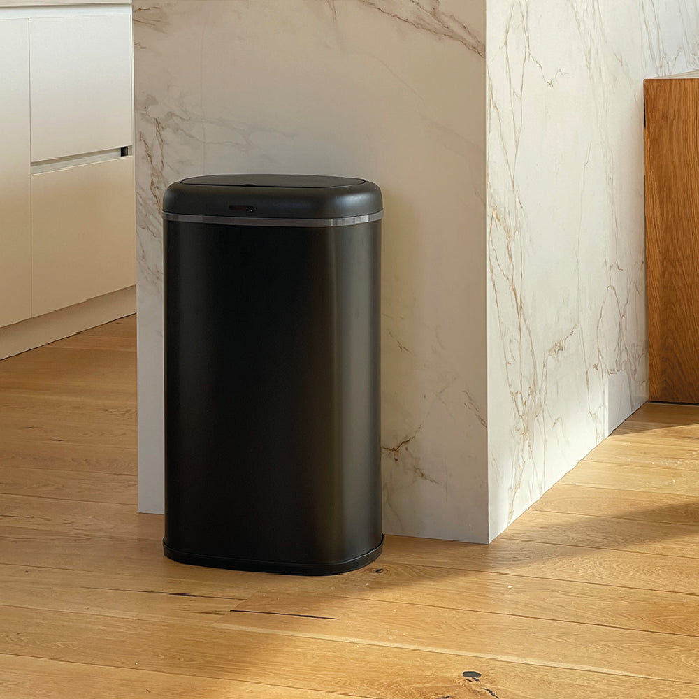 Poubelle Automatique Inox Logan - 58L - Noir