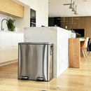 Poubelle Tri Selectif Major 60L - Inox
