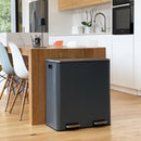 Poubelle De Tri Inox Major - 60L - 2Bacs