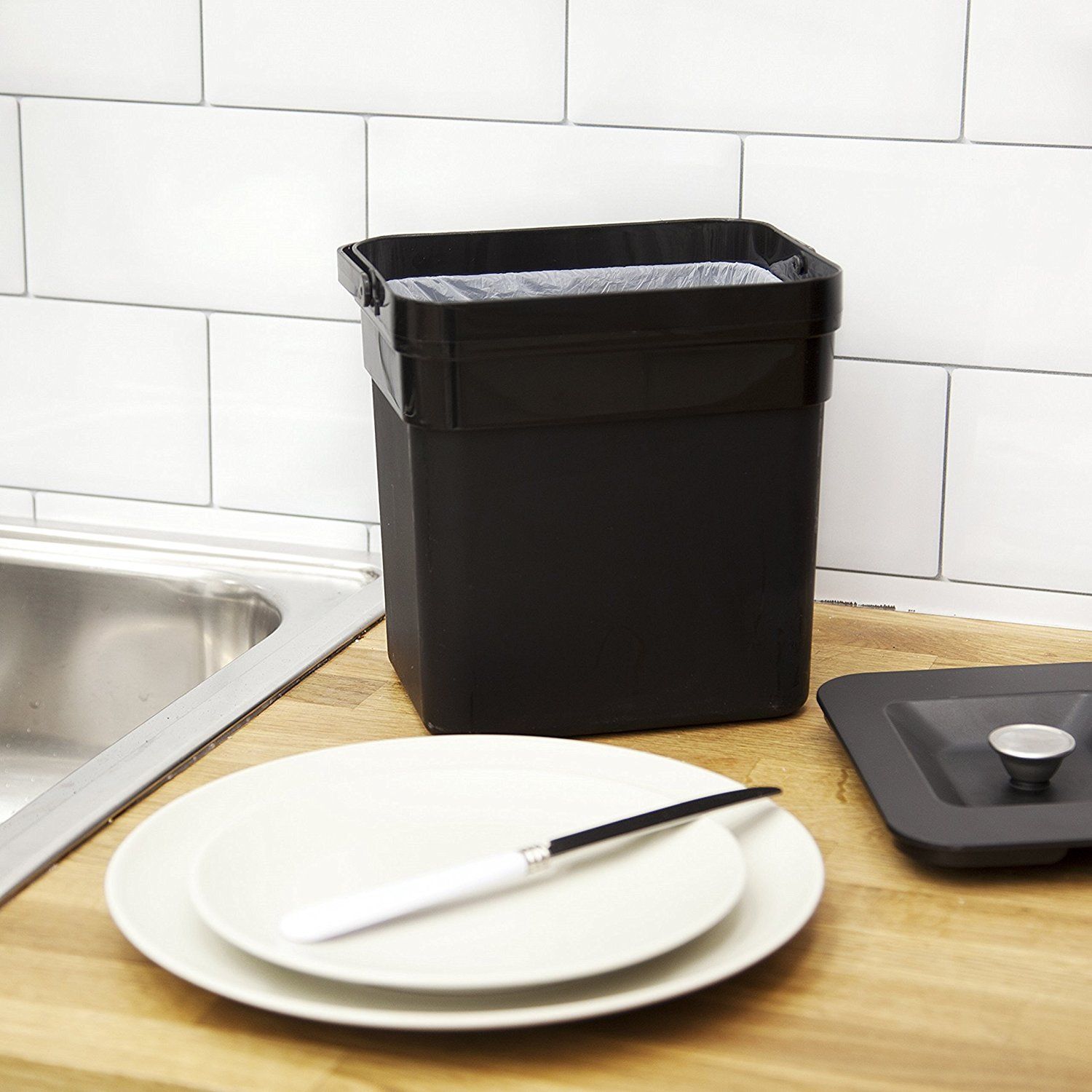 Poubelle De Tri Automatique Narvik - 75L - Noir