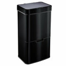 Poubelle Tri Selectif Narvik 75L - Noir