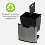 Poubelle De Tri Automatique Narvik - 75L - Noir