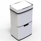 Poubelle De Tri Automatique Narvik - 75L - Blanc