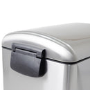 Poubelle cuisine étroite à pédale en acier 40L FULLER en inox brossé design - REDDECO.com