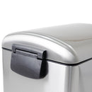 Poubelle cuisine étroite à pédale en acier 40L FULLER en inox brossé design - REDDECO.com
