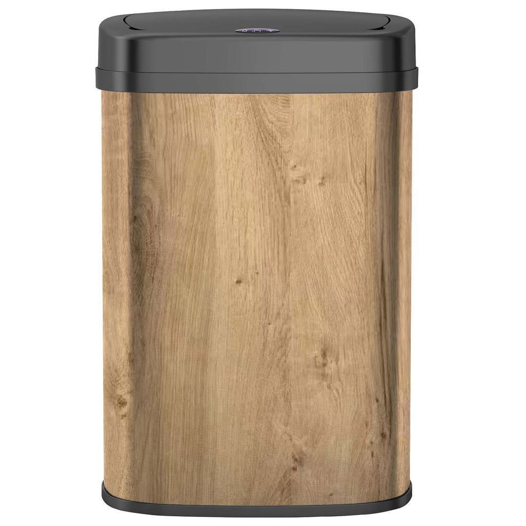 Poubelle Automatique Inox Majestic - 58L - Bois