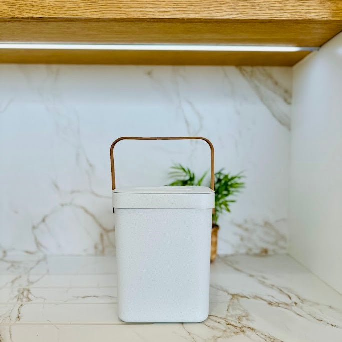 Poubelle De Table Seau À Compost Boden - 5L - Blanc