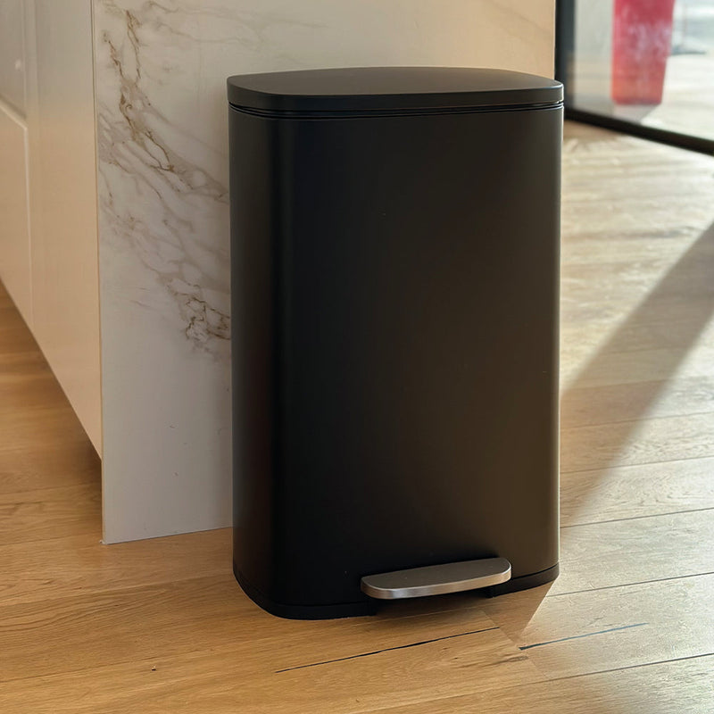 Poubelle À Pédale Inox Admiral - 50L - Noir