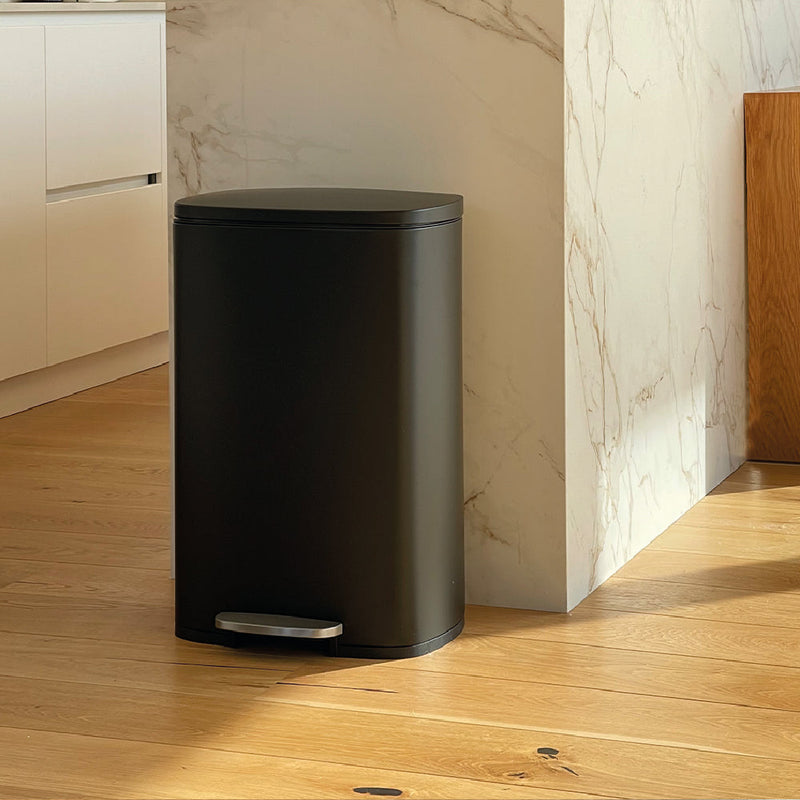 Poubelle À Pédale Inox Admiral - 50L - Noir