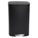 Poubelle de cuisine à pédale 50L Design ADMIRAL Noir mat en acier Inox avec seau et fermeture douce - REDDECO.com