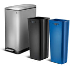 Poubelle De Tri Inox Edge - 50L - 2Bacs - Argent
