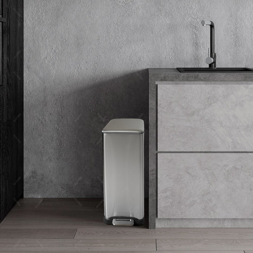 Poubelle Tri Selectif Edge 50L - Inox