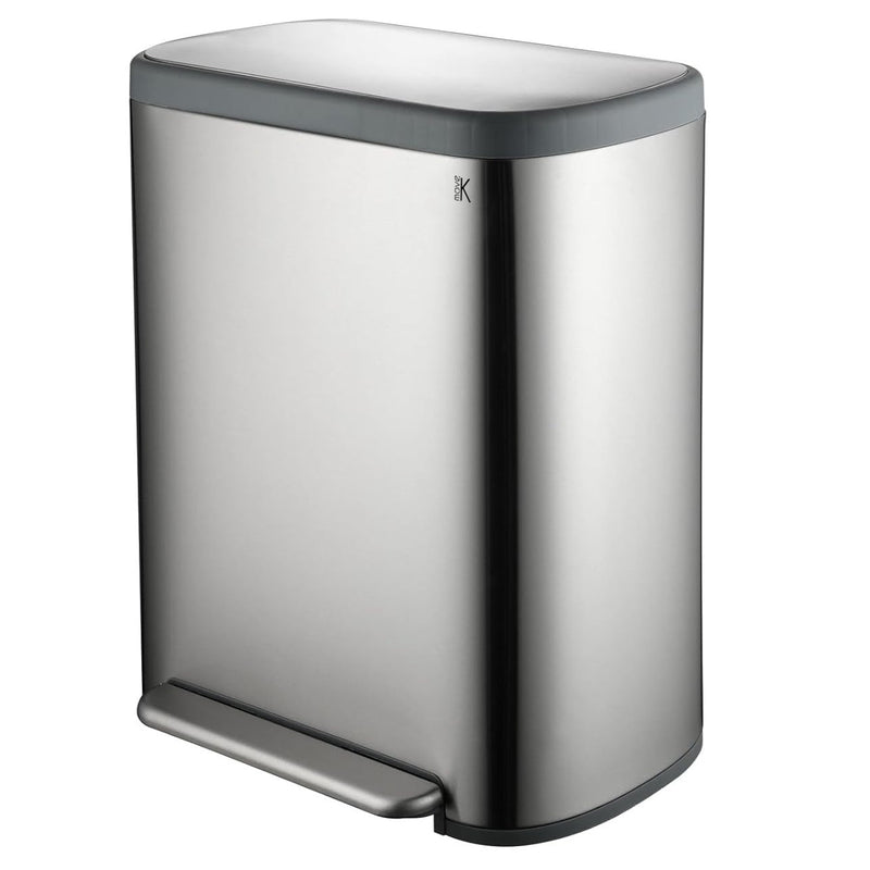 Poubelle Tri Selectif Empire 60L - Inox