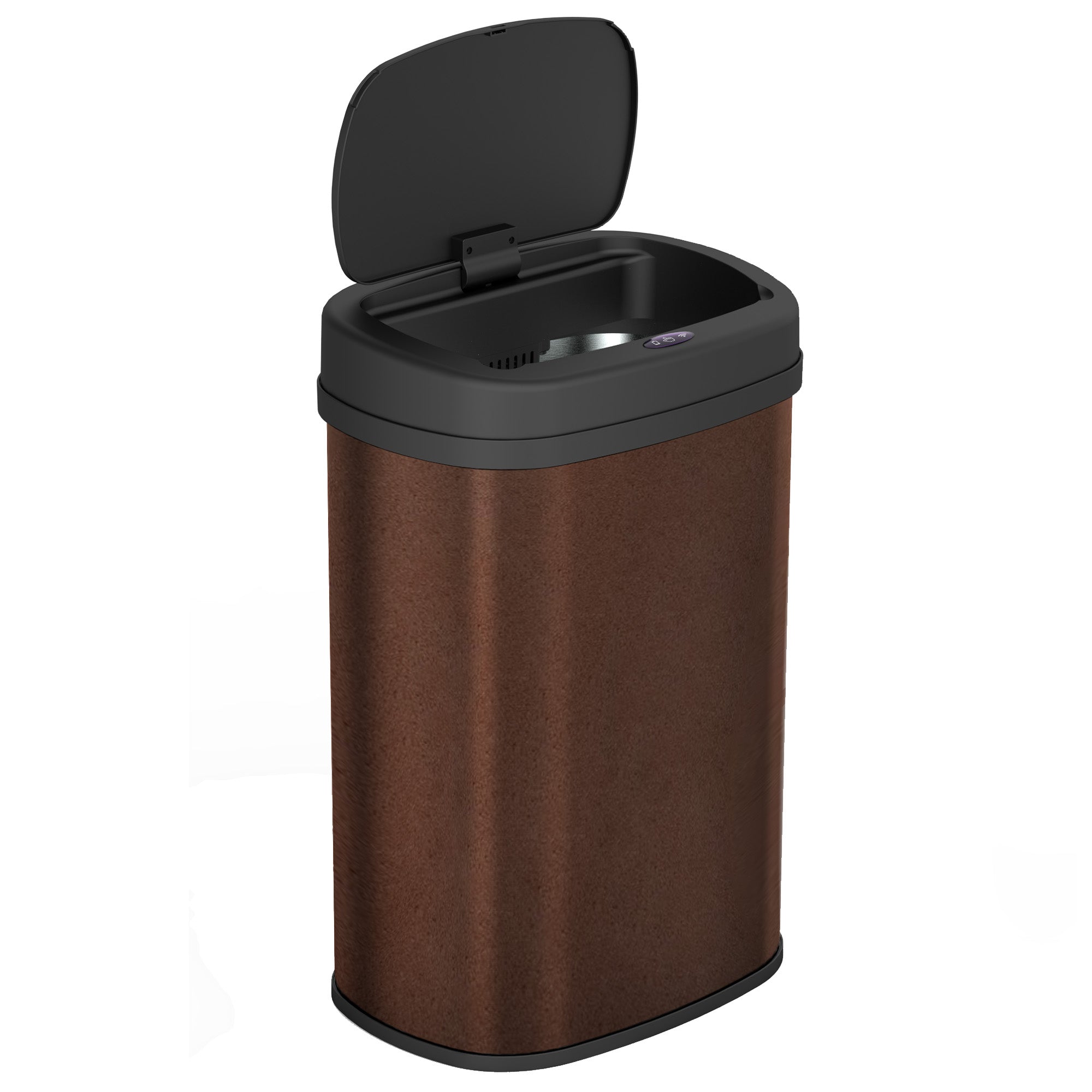 Poubelle Automatique Inox Majestic - 58L - Marron