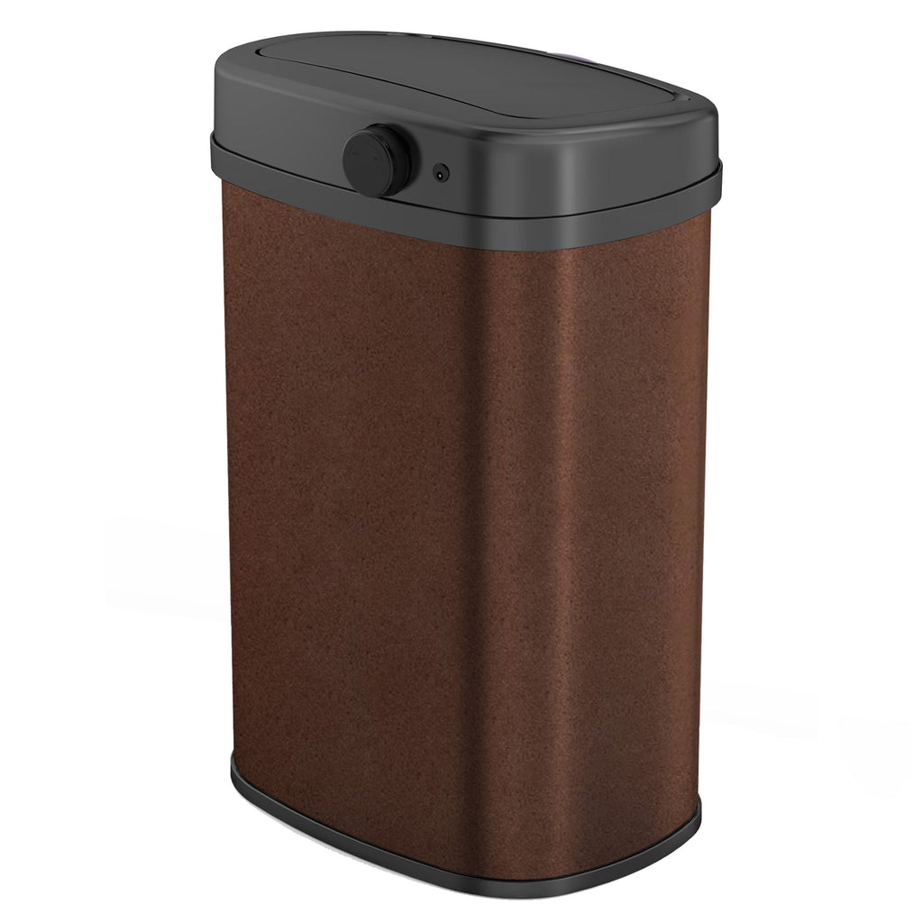 Poubelle Automatique Inox Majestic - 58L - Marron