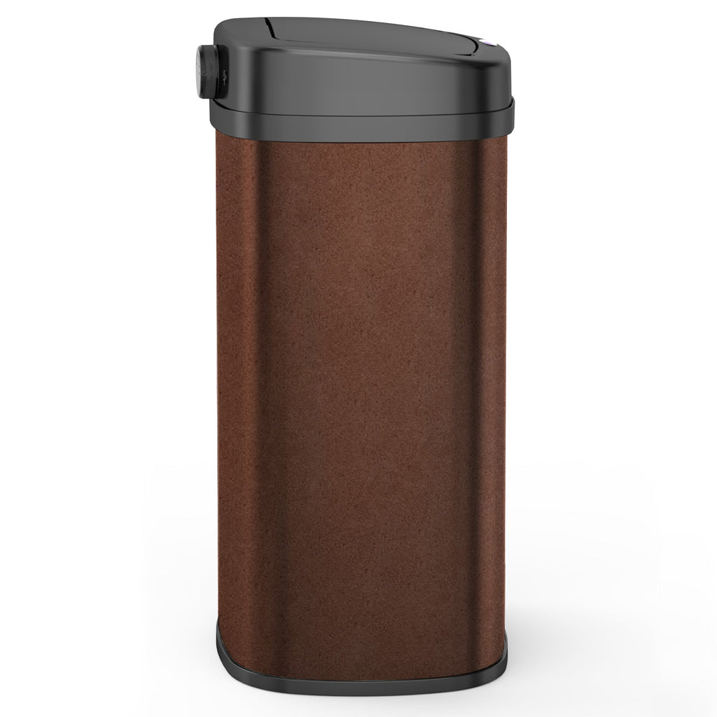 Poubelle Automatique Inox Majestic - 58L - Marron