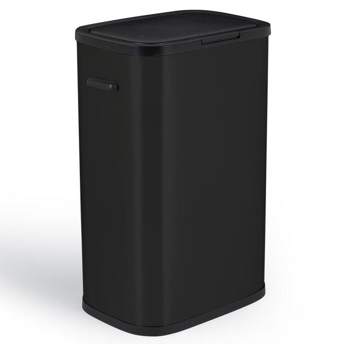 Poubelle Push Pression Inox Portland - 60L - Noir