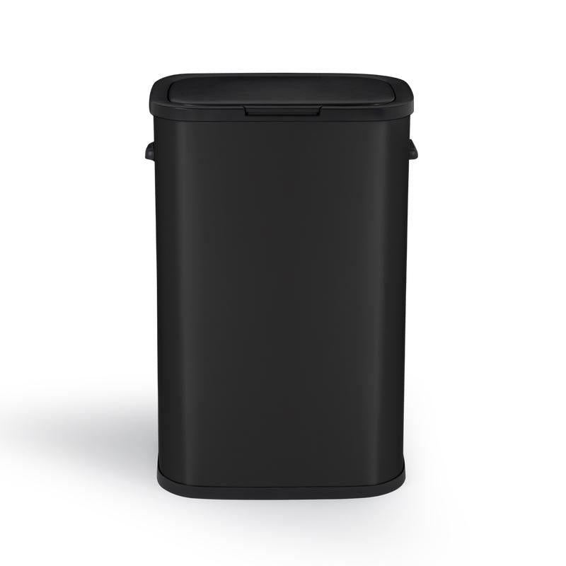 Poubelle Push Inox Portland - 60L - Noir