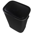 Poubelle Push Pression Inox Portland - 60L - Noir