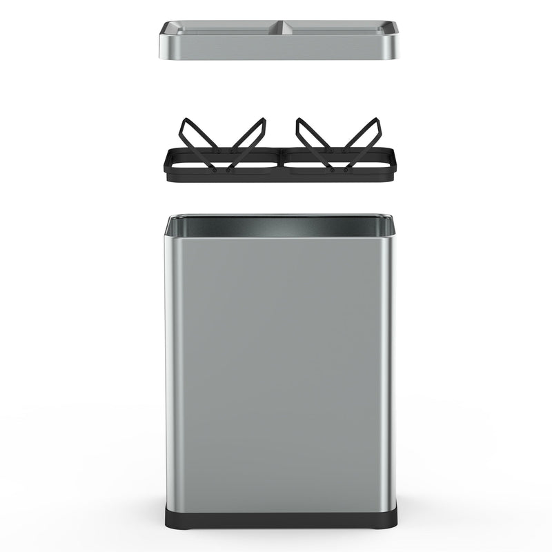 Poubelle De Tri Open Top Inox Tallin - 2X30L