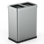 Poubelle De Tri Open Top Inox Tallin - 2X30L - Argent