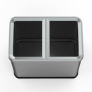 Poubelle De Tri Open Top Inox Tallin - 2X30L