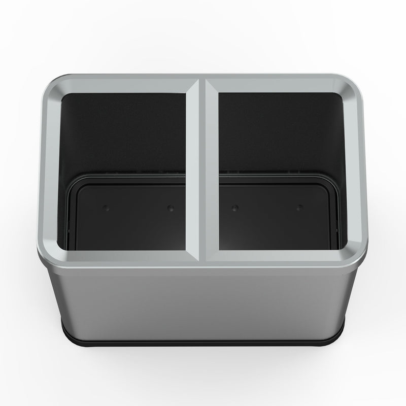 Poubelle De Tri Open Top Inox Tallin - 2X30L