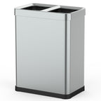 Poubelle De Tri Open Top Inox Tallin - 2X30L - Argent