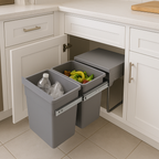 Poubelle Encastrée Coulissante Hype - 36L - Gris