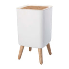 Poubelle De Salle De Bain Push Malmo - 10L - Bois