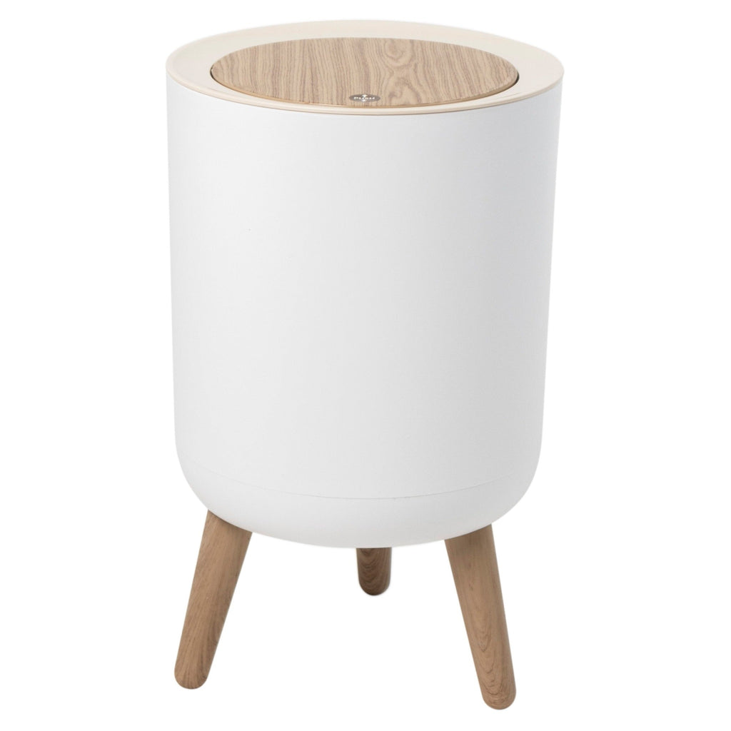 Poubelle De Salle De Bain Push Malmo - 7L - Bois