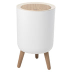 Poubelle De Salle De Bain Push Malmo - 7L - Bois