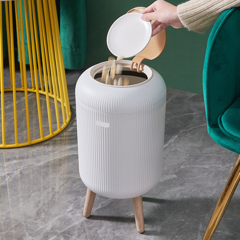 Poubelle De Salle De Bain Push Limo - 9L - Bois