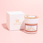 Gepersonaliseerde Geschenkset "Pour Ma Maman Chérie" - Aardbei Framboos Geranium (Pot + Doosje)