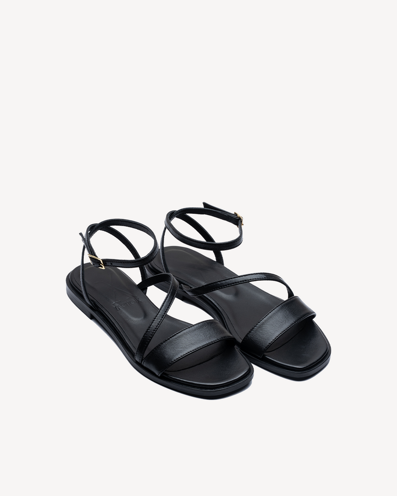 Sandalia plana Grace negra