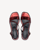 Sandalia plana Grace burdeos