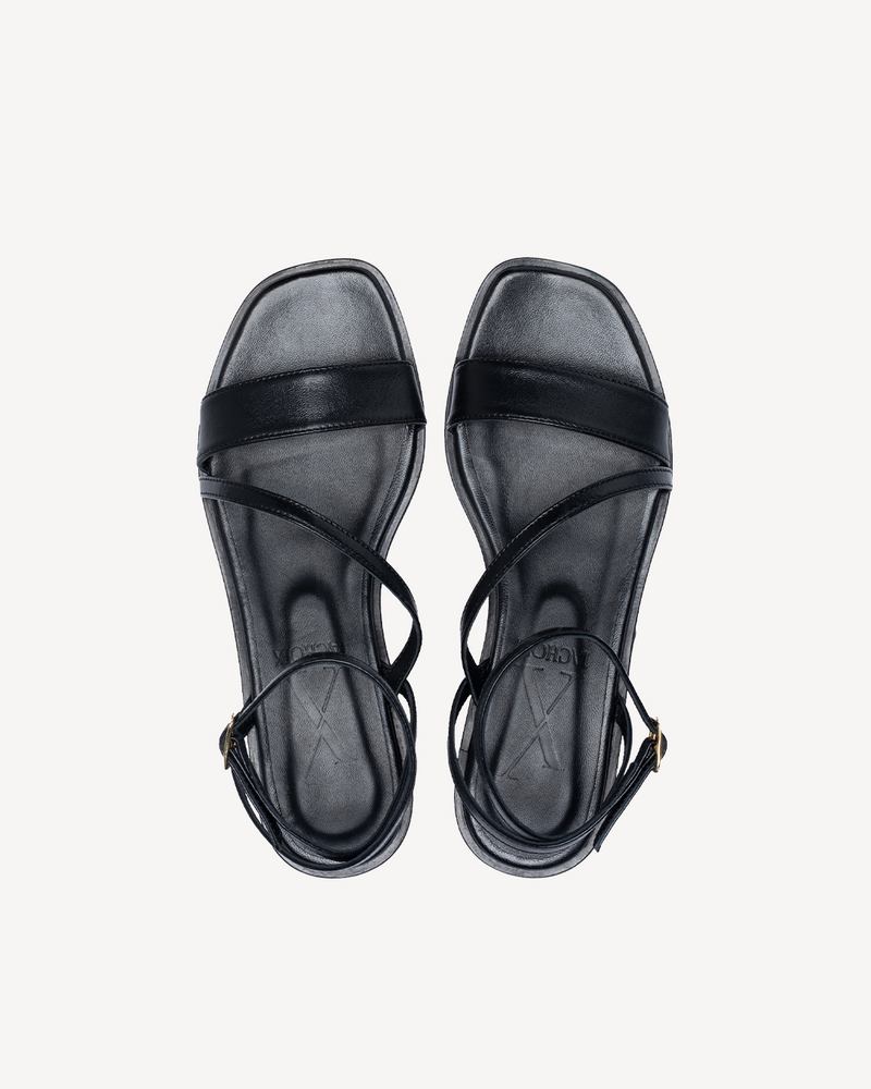 Sandalia plana Grace negra