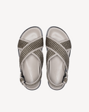 Sandalia Bianca Rafia Topo