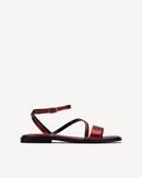 Sandalia plana Grace burdeos