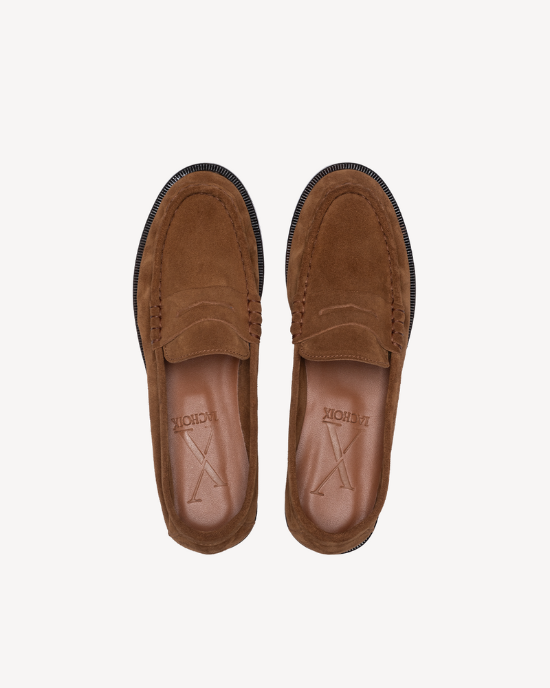 Mocasín Pelo De Becerro Marrón