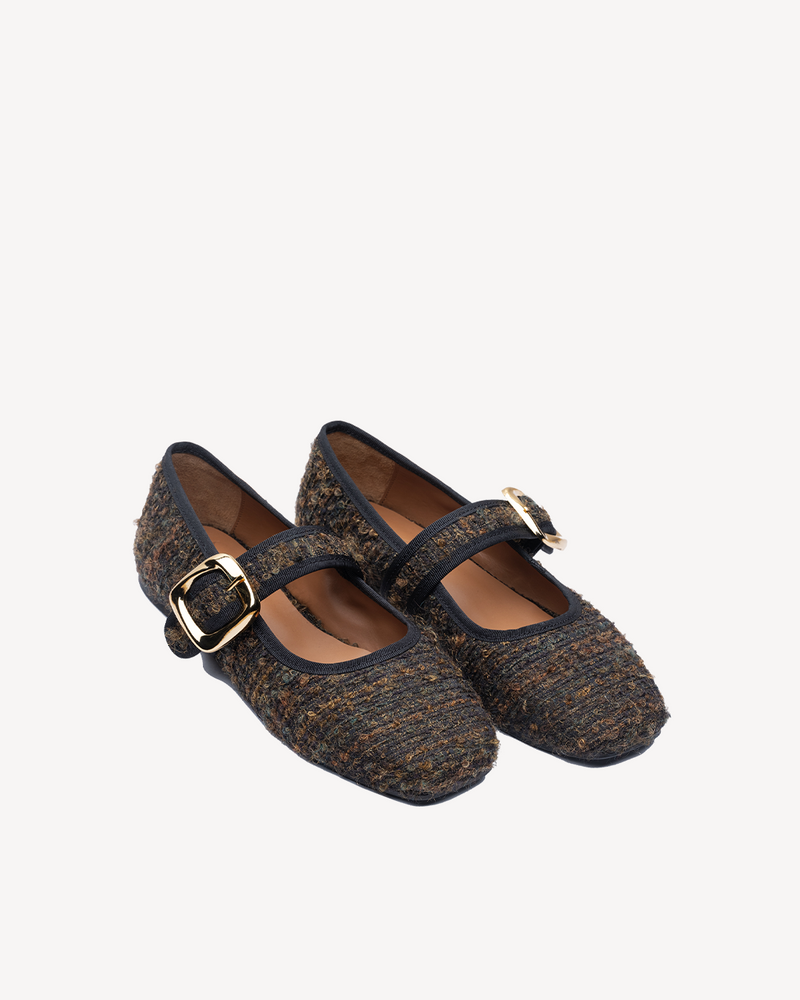 Bailarina Julia Bouclé Marrón Mix