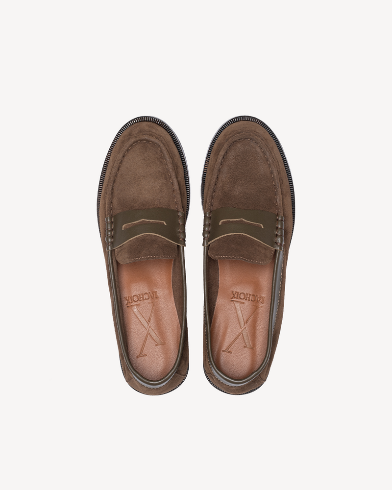 Mocasín Freddie Ante y Piel Musgo