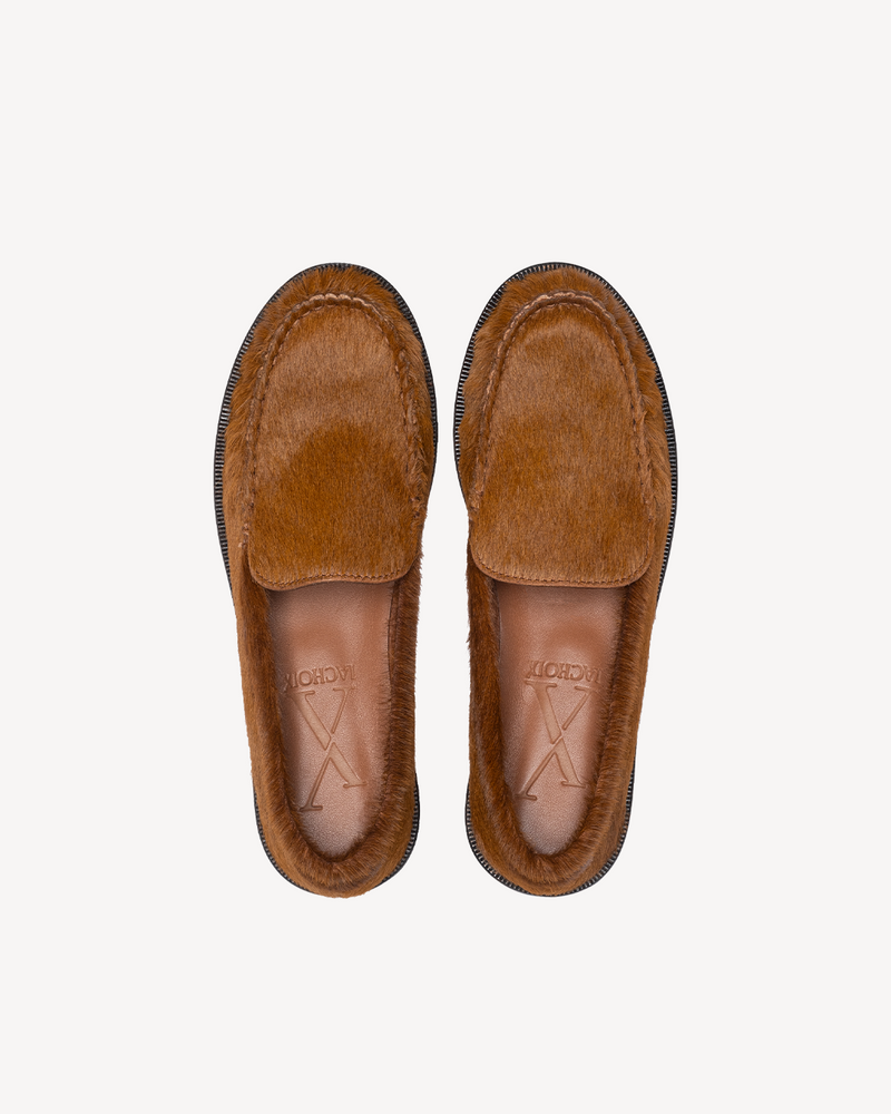 Mocasín Mocasín Pelo Vacuno Camel