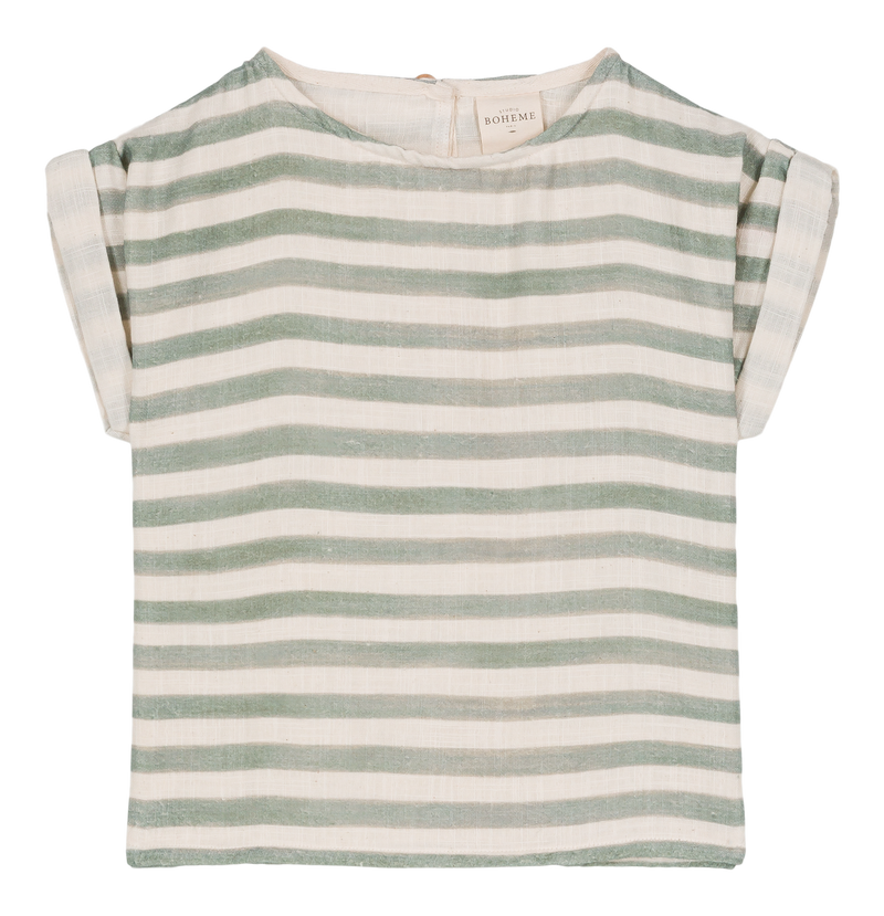 Green Stripes Praslin Blouse