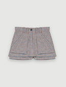 Maje - Iva shorts - Blue / Beige